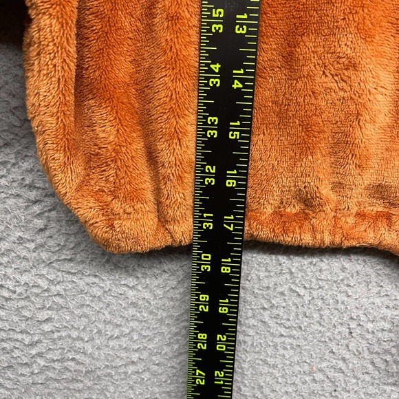 Urban Outfitters Women Sweater Orange Crop Fleece Mock Neck 1/2 Zip Boho Size M - Picture 8 of 11